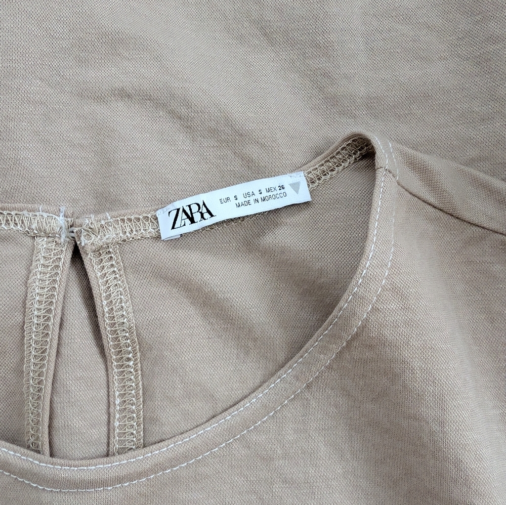 ZARA Sleeveless Jumpsuit With Tie Front - Picture 5 of 11